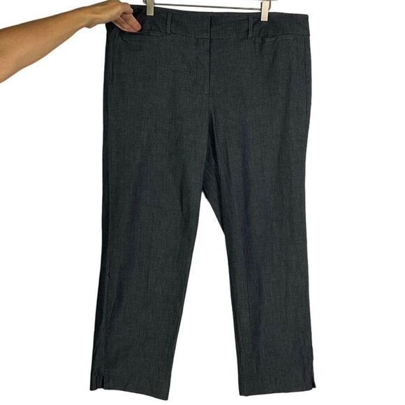Ann Taylor Factory Signature Pants Size 16 Cotton/Spandex Blend, Midnight Blue - Picture 3 of 11